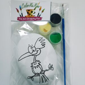 Mini rock art - Woodpecker