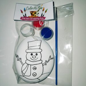 Mini rock art kit - Snowman