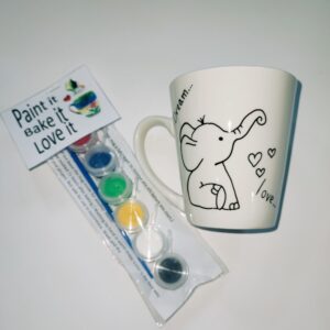 Paint a mug kit - Elephant
