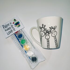 Paint a mug kit - Giraffes