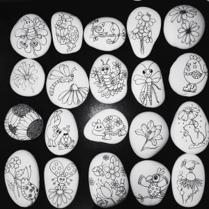 Garden theme 20 pebbles